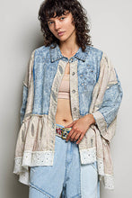 Load image into Gallery viewer, POL Vintage Embroidered Denim Shirt in Denim