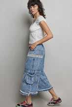 Load image into Gallery viewer, POL Cotton Cargo Style Pants in Denim