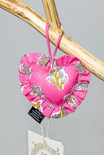 Load image into Gallery viewer, POL Floral Heart Quilted Charm in Fuchsia