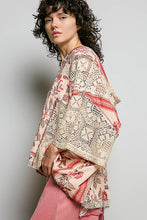 Load image into Gallery viewer, POL Mixed Floral Crochet Hoodie Top in Rose Pink Multi
