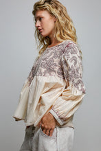 Load image into Gallery viewer, POL Vintage Washed Top with Embroidery Detail in Blush