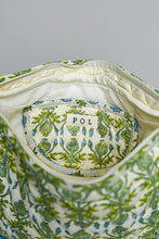 Load image into Gallery viewer, POL Ruffle Trim Quilted Cotton Crossbody Bag in Green Multi