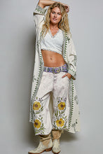 Load image into Gallery viewer, POL Palm Tree Print Maxi Cardigan in Natural