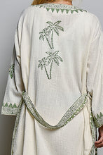 Load image into Gallery viewer, POL Palm Tree Print Maxi Cardigan in Natural