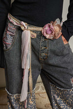 Load image into Gallery viewer, POL Handmade Crochet Flower Belt in Blush Multi