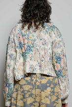 Load image into Gallery viewer, POL Floral Chenille Balloon Sleeve Cardigan in Cream