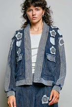 Load image into Gallery viewer, POL Vintage Thermal Cardigan in Indigo