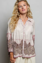 Load image into Gallery viewer, POL Woven Top with Crochet Lace Details in Blush