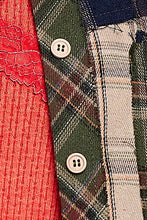 Load image into Gallery viewer, POL Mixed Plaid Button Down Top in Green Multi