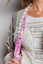 Load image into Gallery viewer, POL Mixed Patchwork Lace Trim Maxi Cardigan in Sand Multi