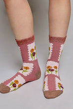Load image into Gallery viewer, POL Assorted Floral Print Crew Socks