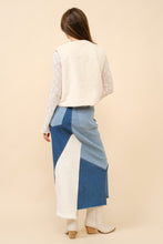 Load image into Gallery viewer, Blue B Western Embroidered Fur Vest in Off White