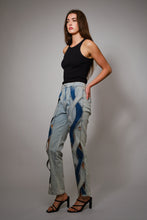 Load image into Gallery viewer, Blue B Swirl Cut Out Denim Jeans in Light Wash