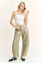 Load image into Gallery viewer, Davi & Dani Sheer Mesh Pearl and Stone Embellished Top in Nude