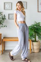 Load image into Gallery viewer, Oli & Hali Terry Knit Joggers in Blue