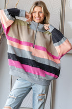 Load image into Gallery viewer, Oli & Hali Color Block Pullover Top in Sage Combo