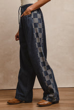 Load image into Gallery viewer, BiBi Denim and Checkered Pants in Denim