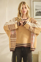 Load image into Gallery viewer, Oli & Hali Terry Knit Top with Mix n Match Patches in Coffee