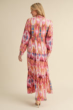 Load image into Gallery viewer, Jodifl Geometric Print Maxi Dress in Toffee Multi