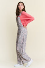 Load image into Gallery viewer, J.nna Floral Print Overalls in Light Grey
