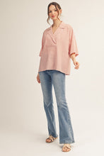 Load image into Gallery viewer, Jodifl Textured Striped Top in Red