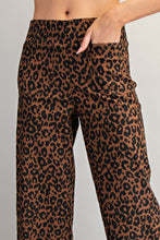Load image into Gallery viewer, Eesome Leopard Print Ruffle Trim Pants