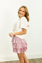 Load image into Gallery viewer, Grace+Emma Festive Forest on Princess Top in White