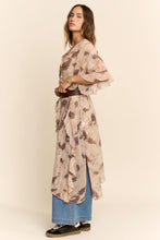 Load image into Gallery viewer, Davi & Dani Printed Chiffon Kimono in Beige