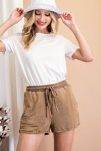 Load image into Gallery viewer, ee:some Mineral Washed Dolphin Shorts in Washed Brown