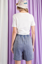 Load image into Gallery viewer, ee:some Mineral Washed Longline Shorts in Denim
