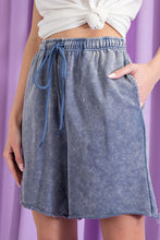 Load image into Gallery viewer, ee:some Mineral Washed Longline Shorts in Denim