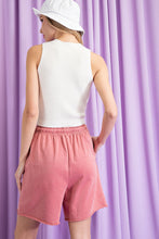Load image into Gallery viewer, ee:some Mineral Washed Longline Shorts in Ash Rose