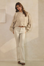 Load image into Gallery viewer, LovLov Textured Knit Sweater in Oatmeal