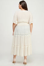 Load image into Gallery viewer, Allie Rose Solid Color Tiered Duster in Cream Duster Allie Rose