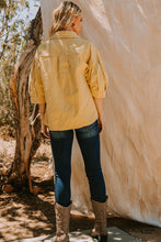 Load image into Gallery viewer, Oddi Boxy Silhouette Solid Color Corduroy Jacket in Washed Yellow