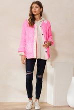 Load image into Gallery viewer, Oddi Solid Color Lightweight Jacket with Contrasting Trim in Neon Pink