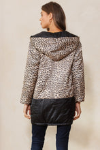 Load image into Gallery viewer, Oddi Leopard Printed Padded Jacket in Taupe