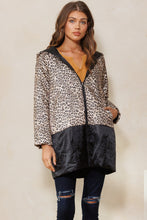 Load image into Gallery viewer, Oddi Leopard Printed Padded Jacket in Taupe