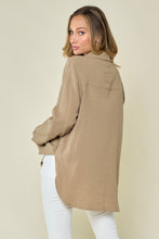 Load image into Gallery viewer, Wisteria Lane Solid Color Textured Gauze Top in Taupe
