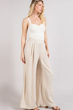 Load image into Gallery viewer, ee:some Pintuck Wide Leg Pants in Natural