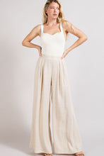 Load image into Gallery viewer, ee:some Pintuck Wide Leg Pants in Natural