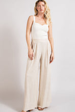 Load image into Gallery viewer, ee:some Pintuck Wide Leg Pants in Natural