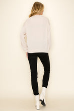 Load image into Gallery viewer, Tres Bien Hometown Collection Ribbed Knit Top with Alabama Print Front in Oatmeal