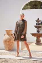 Load image into Gallery viewer, Jodifl Twinkle Frilled Tiered Dress in Black Dress Jodifl