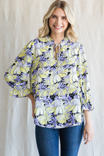 Load image into Gallery viewer, Jodifl Flower Print Top in Lemon Yellow