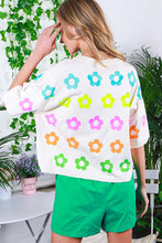 Load image into Gallery viewer, Vine & Love Floral Print Sweater Top in Cream Multi Shirts & Tops Vine & Love