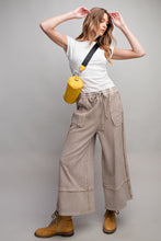 Load image into Gallery viewer, Easel Terry Palazzo Pants in Mushroom Pants Easel