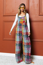 Load image into Gallery viewer, BiBi Vintage Brushed Checkered Overalls in Lavender Multi