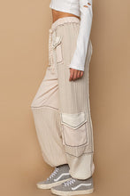 Load image into Gallery viewer, POL Color Block Knit Joggers in Cream