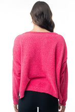Load image into Gallery viewer, White Birch Knit Sweater Top in Hot Pink